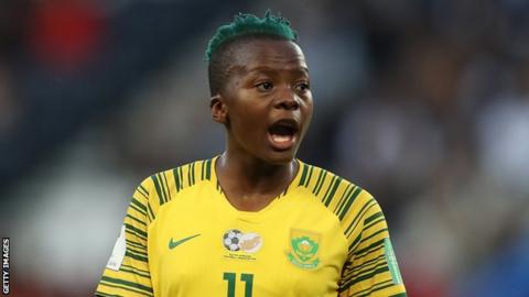 Chrestinah 'Thembi Kgatlana at the 2019 Women's World Cup