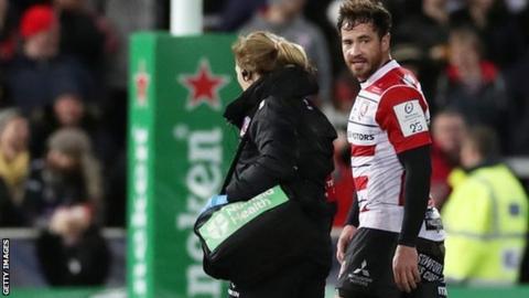 Danny Cipriani suffered his injury in Saturday's 29-6 European Champions Cup win over Montpellier at Kingsholm