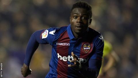 Nigeria's Moses Simon enjoying regular football with Levante