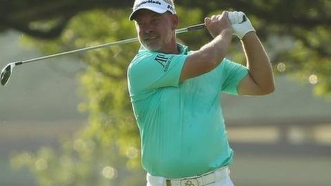 Northern Ireland's Darren Clarke was in action in Malaysia