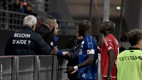 Dijon-Amiens match halted following racist abuse of Prince Gouano