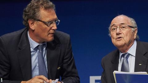 Jerome Valcke and Sepp Blatter