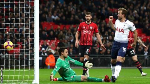 Tottenham Hotspur 3 1 Southampton Kane Moura Son Scores In