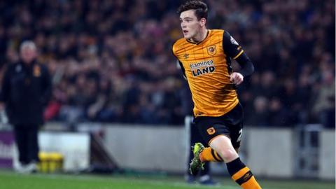 Andy Robertson playing for Hull City
