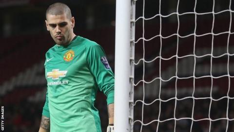 Manchester United goalkeeper Victor Valdes