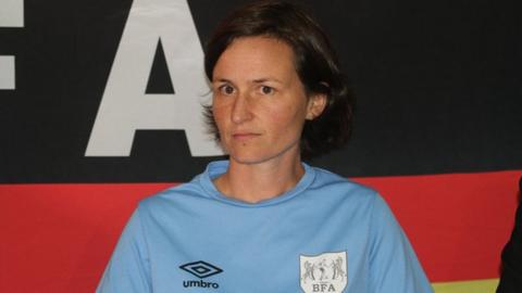 Dr Carolin Braun the female Bostwana national team coach