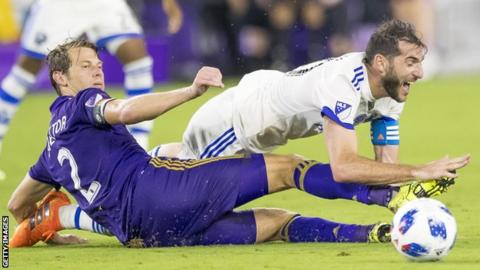 Jonathan Spector, left, endured a injury-plagued two-year stint at Orlando City