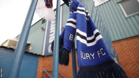 Bury Will Not Be Readmitted Into League Two Next Season After