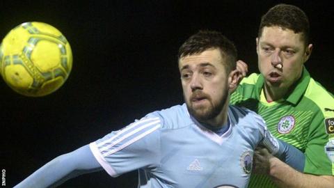Conor McMenamin in action for Warrenpoint