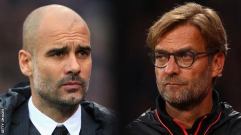 Pep Guardiola and Jurgen Klopp