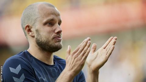 Teemu Pukki after his final game for Brondby