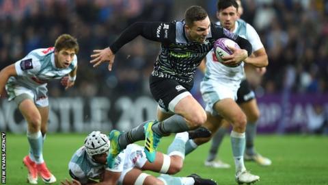 George North heads for the line