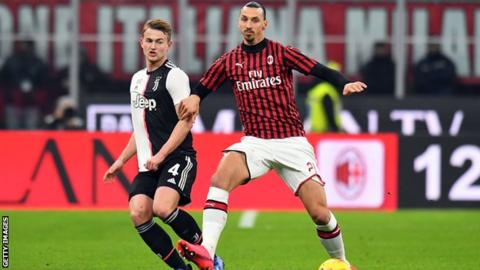 AC Milan striker Zlatan Ibrahimovic