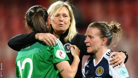 Anna Signeul (centre) with Shannoon Lynn and Frankie Brown