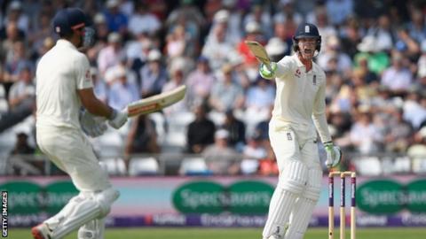 Alastair Cook and Keaton Jennings in action for England