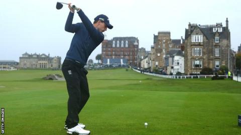 Jordan is a shot clear at the halfway stage after carding 64 on the Old Course on Friday