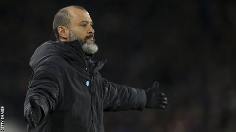 Wolves manager Nuno Espirito Santo