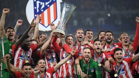 Atletico Madrid celebrate