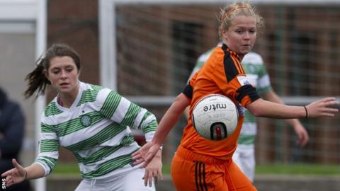 Ruesha Littlejohn playing for Glasgow City in 2013