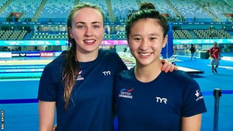 Lois Toulson (left) and Eden Cheng won gold in the women's 10m synchronised event at the European Championships in 2018