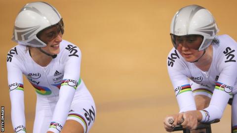 Laura Trott and Katie Archibald
