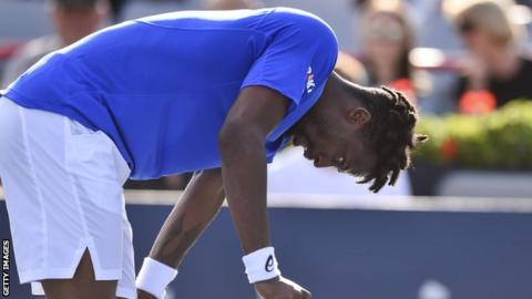 Gael Monfils at the Rogers Cup in Montreal