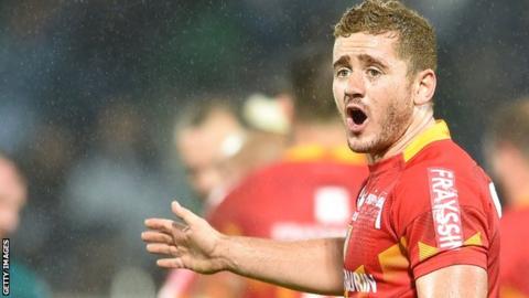 Paddy Jackson in action for Perpignan