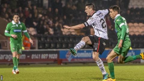 Stephen McGinn fires home St Mirren's equaliser