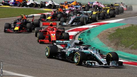 Valtteri Bottas driving for Mercedes during China Grand Prix