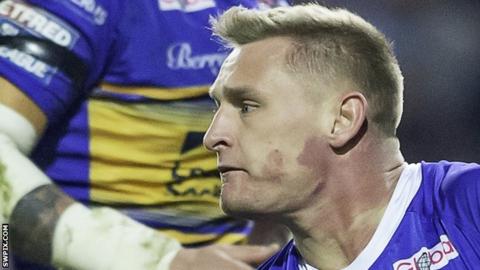 Brad Dwyer's drop-goal helped Leeds Rhinos to just their second Super League win of the season