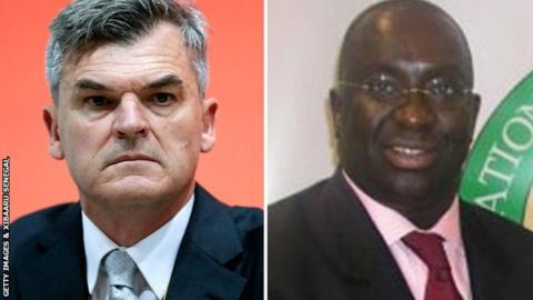 Nick Davies and Papa Massata Diack