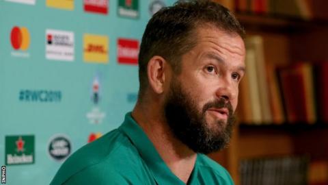 Andy Farrell, who will replace Joe Schmidt as Ireland head coach after the 2019 Rugby World Cup, played for England in the tournament in 2007