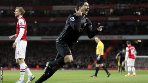Barcelona forward Luis Suarez