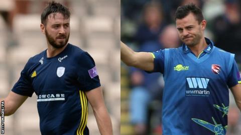 Hampshire captain James Vince and Kent batsman Heino Kuhn