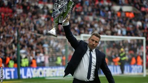 Neil Harris led Millwall to promotion via the League One play-offs in 2017 with victory over Bradford, having lost to Barnsley in the final a year earlier