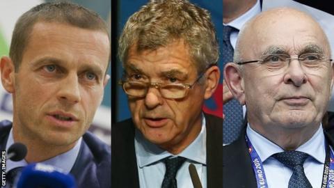 Ceferin; Villar and Van Praag
