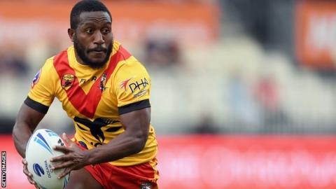 Watson Boas in action for PNG