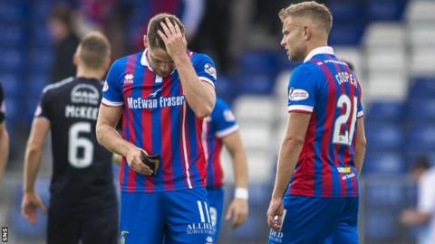 Inverness CT's Iain Vigurs and Alex Cooper