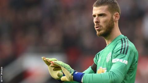 Manchester United keeper David de Gea kept a clean sheet against Liverpool on Sunday