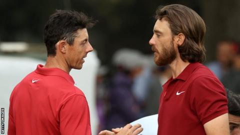 Rory McIlroy and Tommy Fleetwood