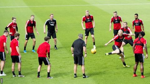 Aberdeen's players returned to training this week