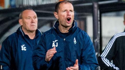 Dunfermline Athletic manager Allan Johnston