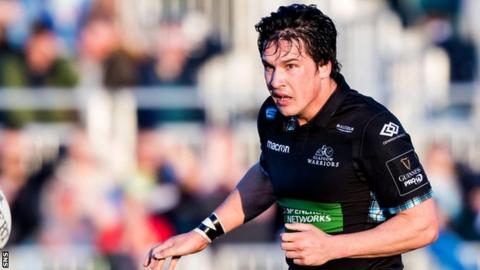 Sam Johnson in action for Glasgow