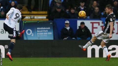 Adam Le Fondre scores for Bolton