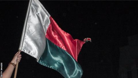 The Madagascar flag