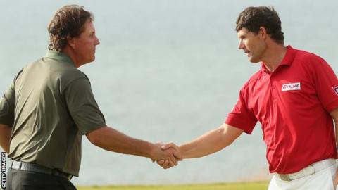Phil Mickelson and Padraig Harrington