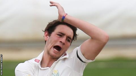 Glamorgan seam bowler Lukas Carey