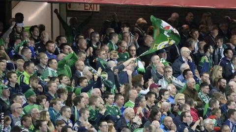Northern Ireland supporters were in fine voice as qualification for Euro 2016 looms large