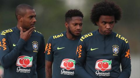 Fernandinho, Fred and Willian