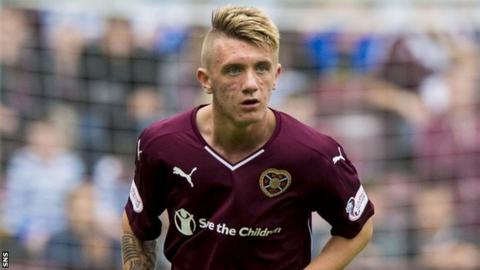 Hearts midfielder Callumn Morrison is on loan with Stirling Albion